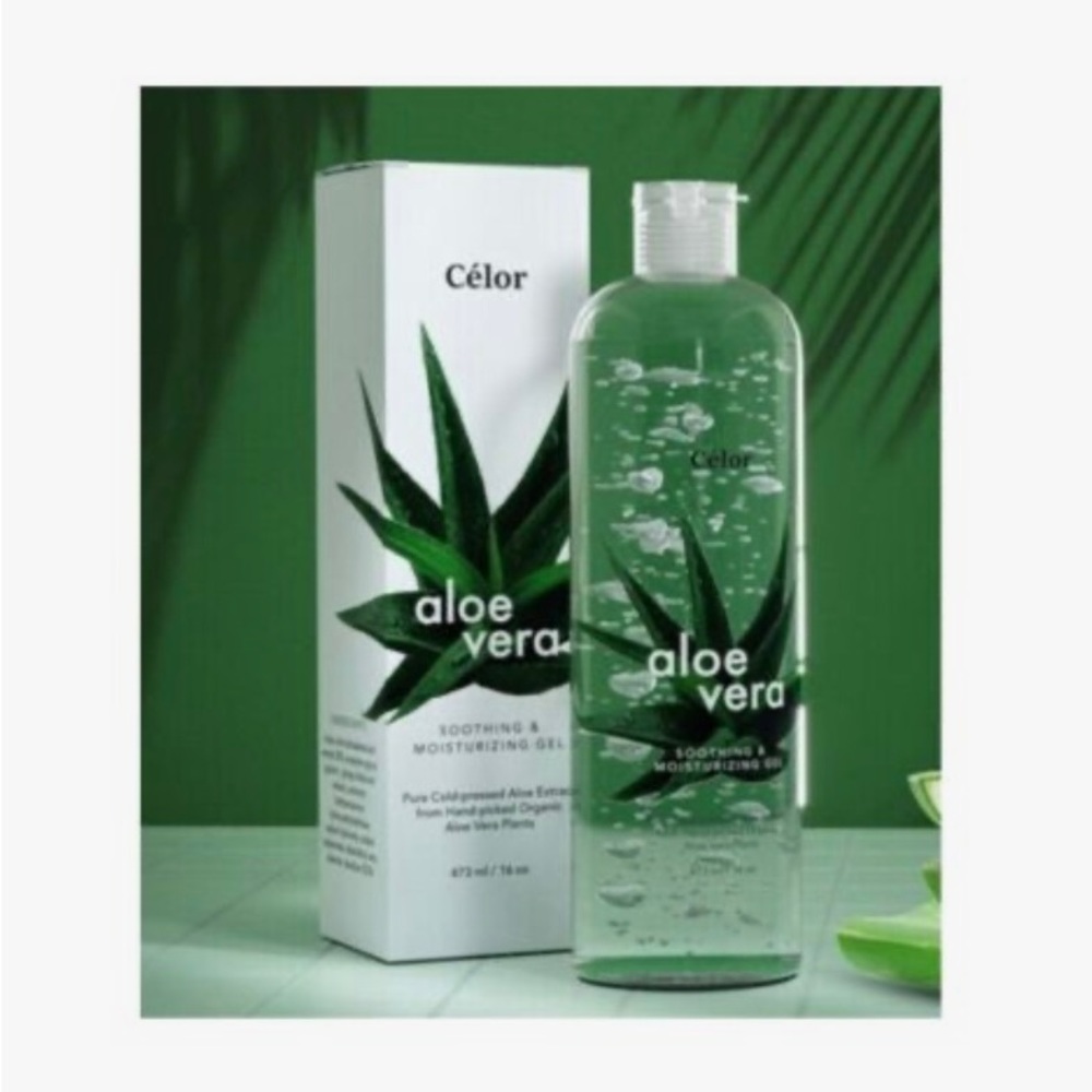 Celor Aloe Vera Soothing and Moisturizing Gel Set of 2 8oz Bottles